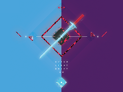 Hyper Light Drifter hyperlightdrifter illustration pixel pixel art poster type typography