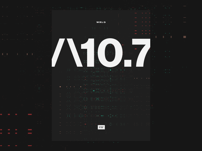 A10.7 / No.7 abstract glitch shaders text type typography
