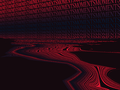 MMNTS abstract glitch shaders text type typography