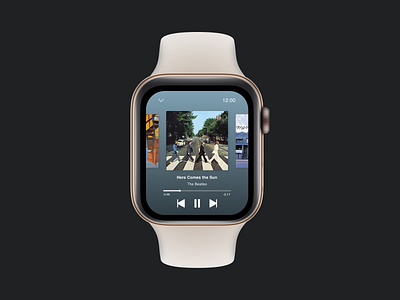 Daily UI - Music Player apple watch dailyui design music musicplayer smartwatch ui