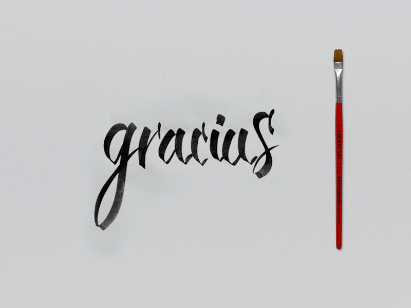 Hello there, Dribbble! debut hand lettering process