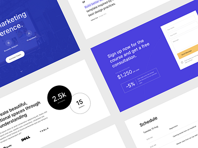 New Blocks bootstrap conference course event template ui kit