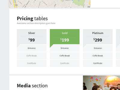 Pricing tables