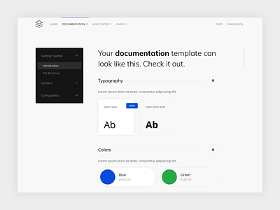 Guidebook - Documentation Layout