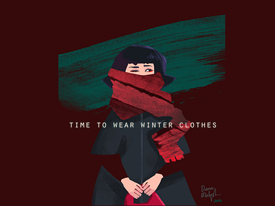 time to wear winter clothes animation bookillustration branding comicsart concept design digitalart digitalillustration graphic art graphicdesign icon identity illustration logo vector web website