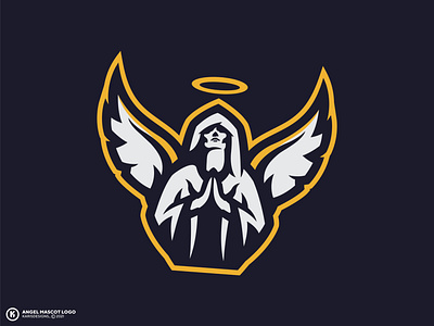 Angel Mascot Logo american football baseball basketball branding esports football illustration logo mascotlogo sports