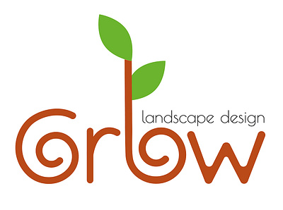 Logo for studio of landscape design branding design logo typography