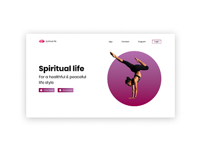 Spiritual life design figma logo typography ui ux vector web website