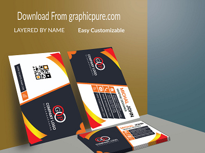 Red Black Card Design business card business card design business card psd
