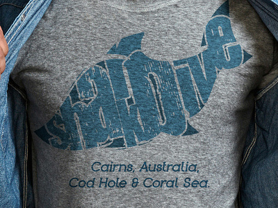 Sharkdive Logo branding design illustration logo shirt typogaphy