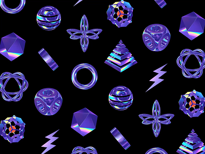 Objects 3d animation cinema4d circle cryptoart cube geometry holographic icosahedron iridescent loop motiongraphics nft nftart pattern psychedelic pyramid render sphere trippy