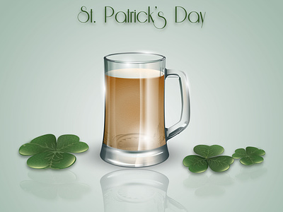 Happy St  Patricks Day background for postcard  banner  poster