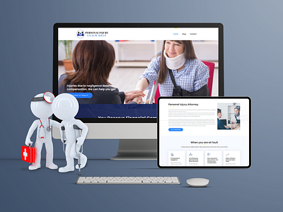 Personal Injury Claims Website Mockup