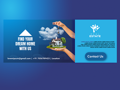 Dream Home - Real Estate Banner Mockup