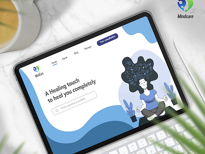 MindCare  - Health Website Mockup