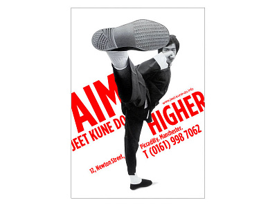 Aim Higher Martial Arts School Poster poster typography