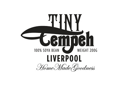 Tiny Tempeh branding logo logomark