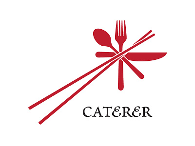 Caterer branding logo logomark
