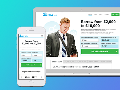 Borrow branding design ui ux website