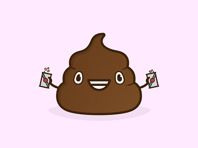 Poo. 3 beer emoji icon illustration poo poop sweat vector