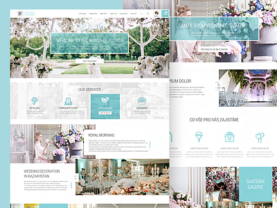 Flower shop webdesign clean ecommerce floral flower green homepage shop ui ux webdesign wedding white