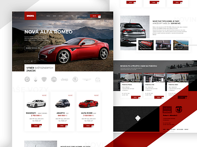 Car seller website concept abarth automotive car clean interface onepage ui ux vehicle web webdesign