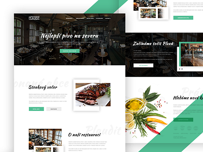 Restaurant website cooking dinner food grill homepage landing page restaurant ui ux webdesign website