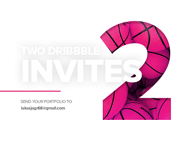 Two Dribbble invites design draft dribbble giveaway invitation invite invites new shadow ticket two