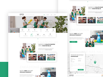 Cleaning company webdesign UI