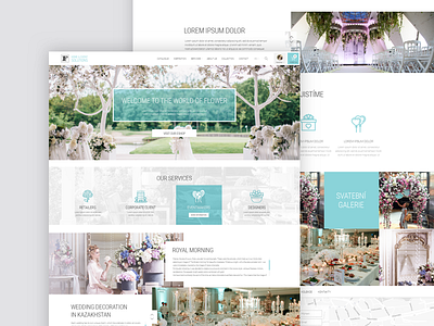 Flower shop webdesign clean ecommerce floral flower green homepage shop ui ux webdesign wedding white