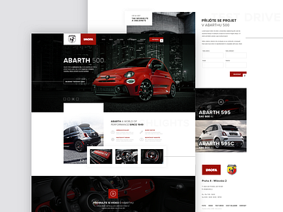 Abarth webdesign concept