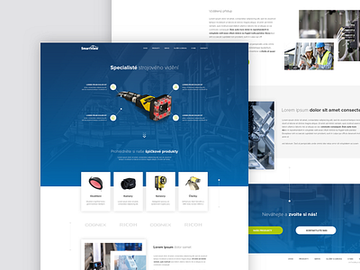 Industry sensor company webdesign