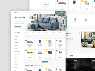 Ecommerce GMJ Nabytek Webdesign design ecommerce furniture interior living minimal modern shop store ui ux webdesign
