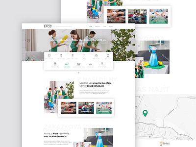 Cleaning company webdesign UI