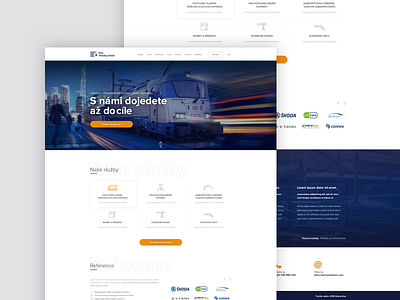 Rail company webdesign