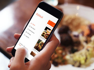 Eatout Menu Page app design eat menu ui ux