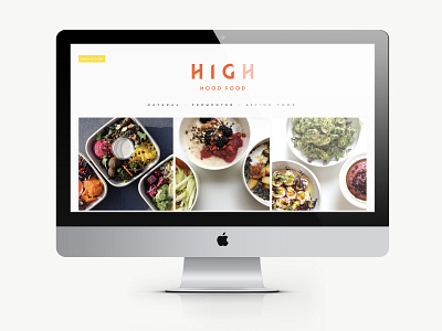 High Mood Food Website design squarespace ui website