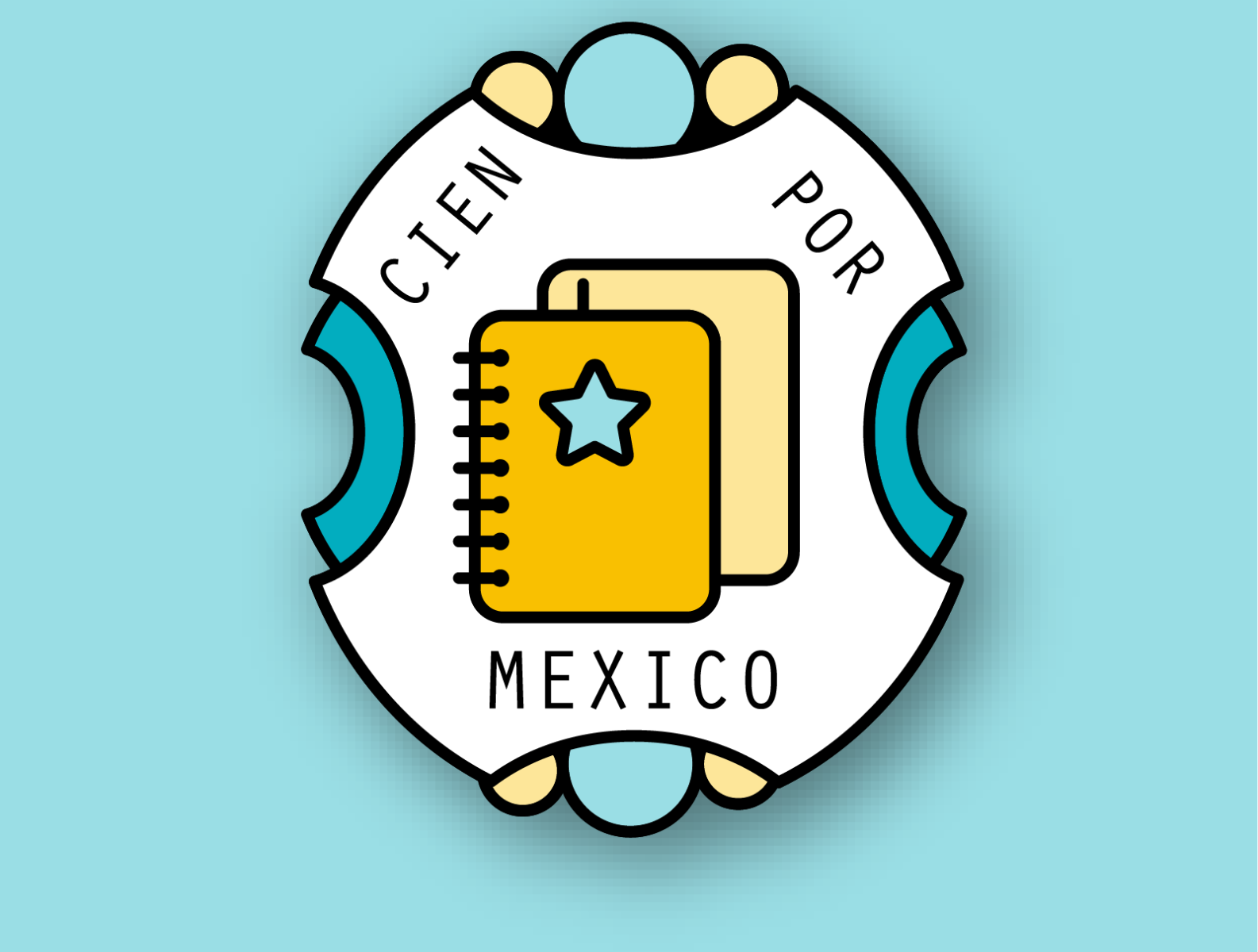 Diseño pin para Cien por Mexico abode design illustration pin pins vector