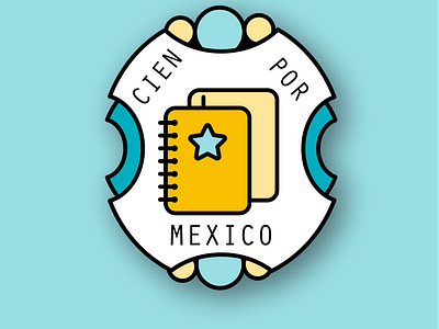 Diseño pin para Cien por Mexico