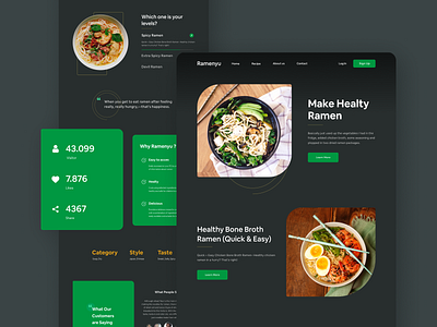 Exploration - Ramenyu design ui uidesigns ux web