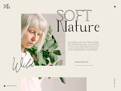 Damaged Beauty Collection beauty beige branding cream fashion logo nature pink typography ui ux web design