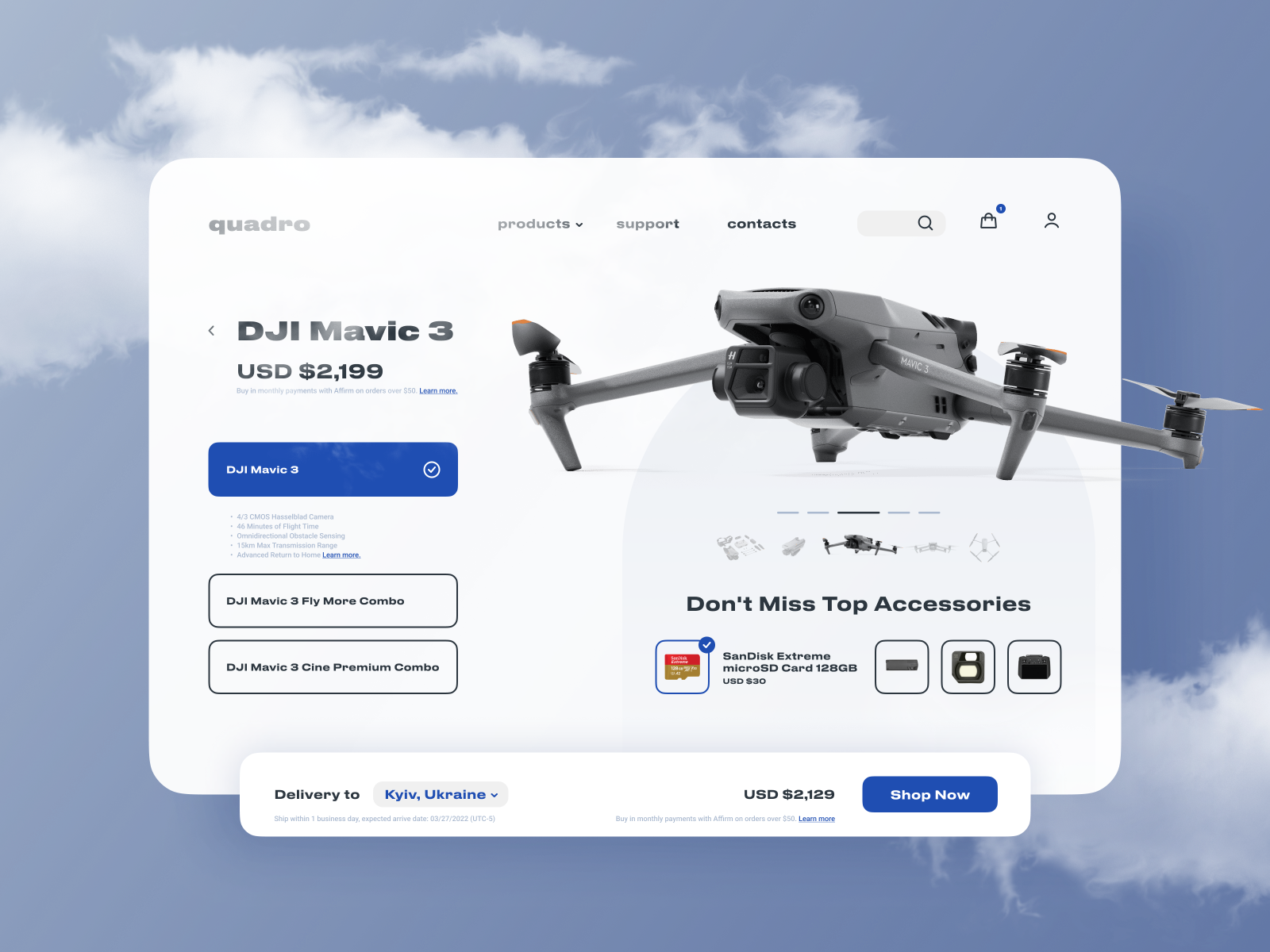 Daily UI 003 | Landing Page by Dmitriy Kudlik on Dribbble