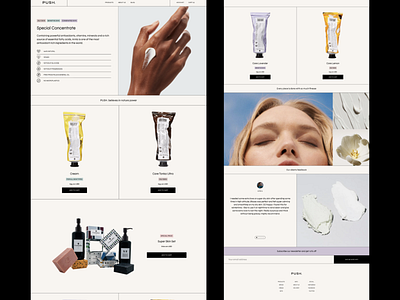 Push. Cosmetics branding design illustration landing logo ui ux vector web website