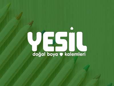 logo • yeşil natural color pencils art color pencils design eco esypink green logo nature painting yeşil