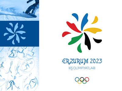 Erzurum Winter Olympics Logo design erzurum logo olympic pictogram sport vector winter