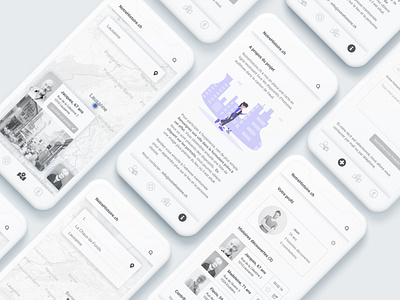 NotreHistoire.ch user interaction contest app city figma history interaction interactive iphonex map mobile phone share user inteface user interaction ux wireframe wireframes wireframing