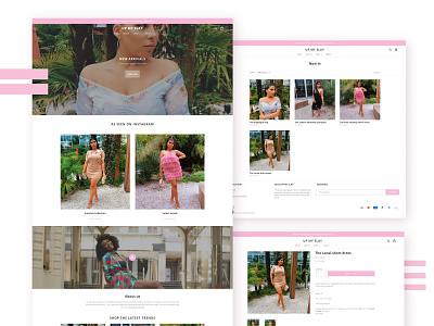 Up my slay e-commerce colorful design ecommerce ecommerce design ecommerce shop fashion fashion brand pink pret à porter shopify shopping ui user interface ux uxui website women