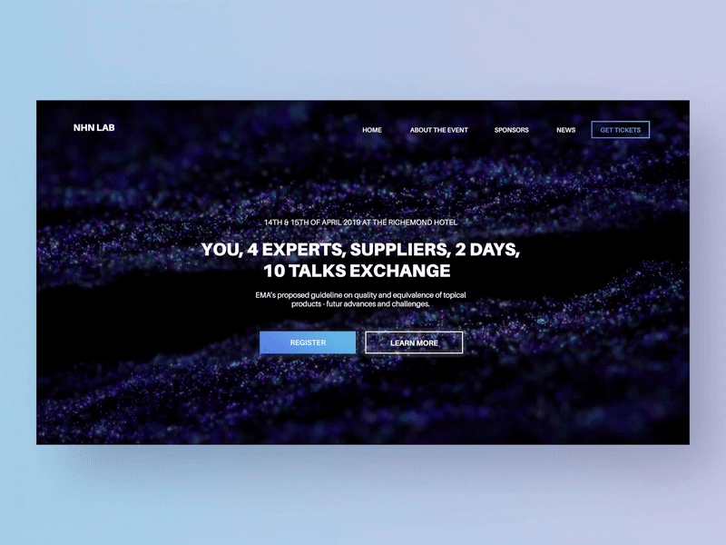 workshop landing page