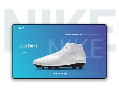Nike design ui ux web