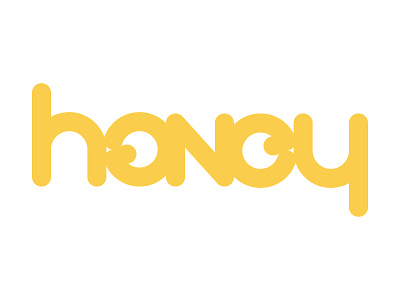 Honey Ambigram Logo - Rebound ambigram ambigram logo honey honeybee rebound